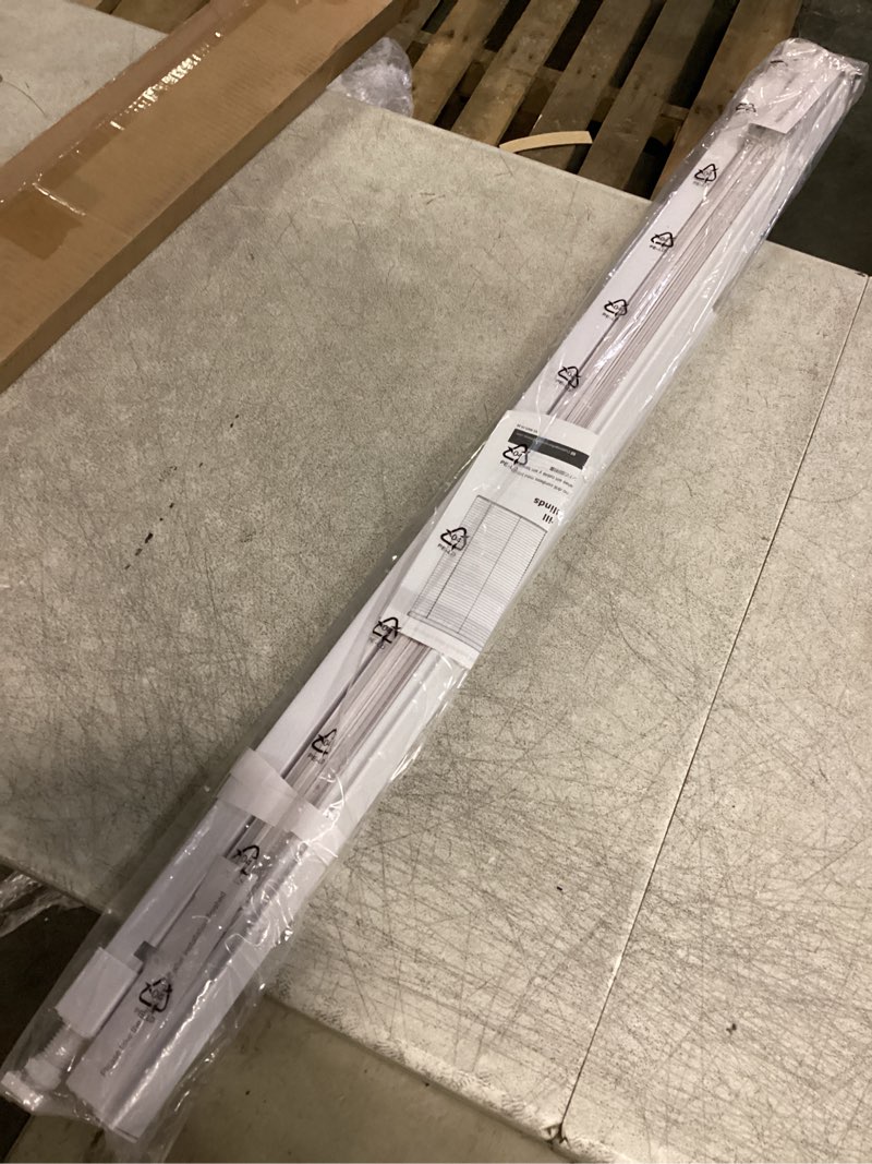 Condition photo showing New/Like New for lazblinds no tools no drill 1" vinyl mini blinds, cordless blinds for windows, light filtering horizontal window blinds & shades, 42" w x 48" h, white cordless-white 42" w x 48" h