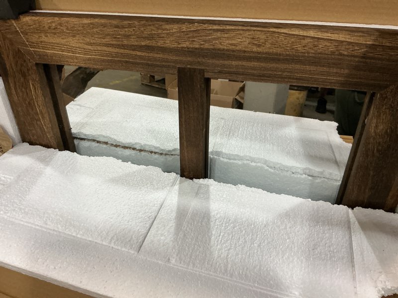 Condition photo showing Good Condition for losour 24x40 mirrors for wall decor, farmhouse distressed wood windowpane mirror, rustic home decor accents, wall decor for bedroom living room dining room, kitchen, mantle (1, brown, 40" l x 24" w) 40"l x 24"w brown 1