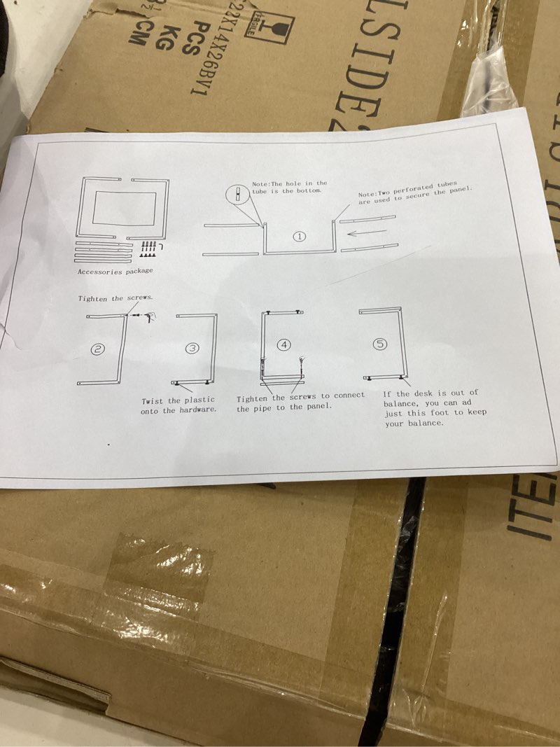 C Shaped Sofa Side End Table with Hardwood Surface, for Eating, Working and Writing in Living Room, 