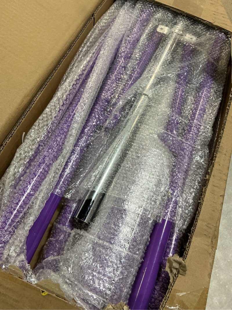 Condition photo showing Good Condition for Gymnastic Bars for Kids with Adjustable Height, Folding Gymnastic Training Kip Bar, Expandable Horizontal Bar for Home Purple with Mat