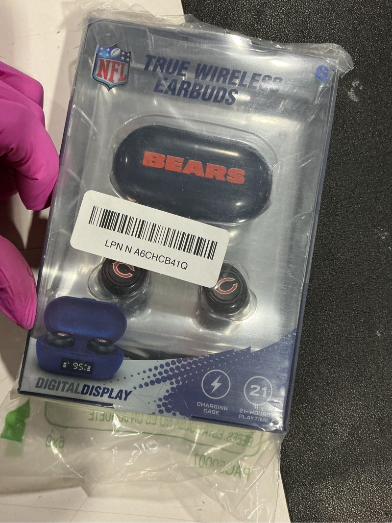 Condition photo showing Good Condition for soar nfl true wireless earbuds v.2 chicago bears