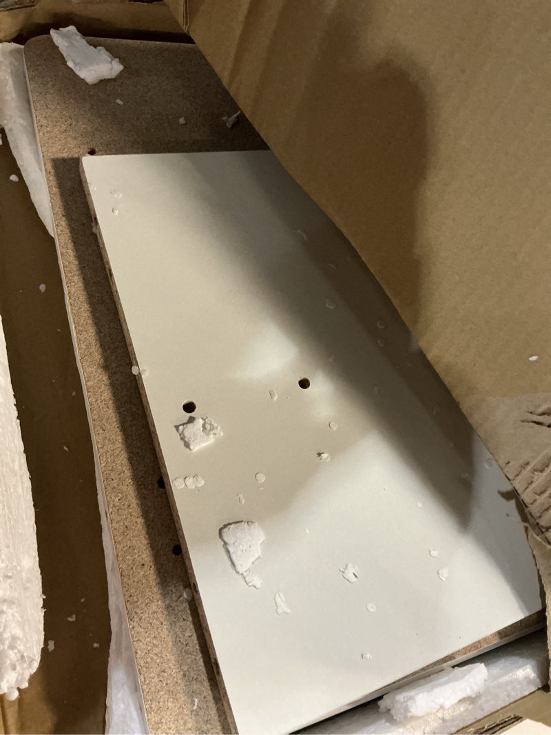 Condition photo showing Good Condition for furinno 32 in. rectangular white wood computer desk