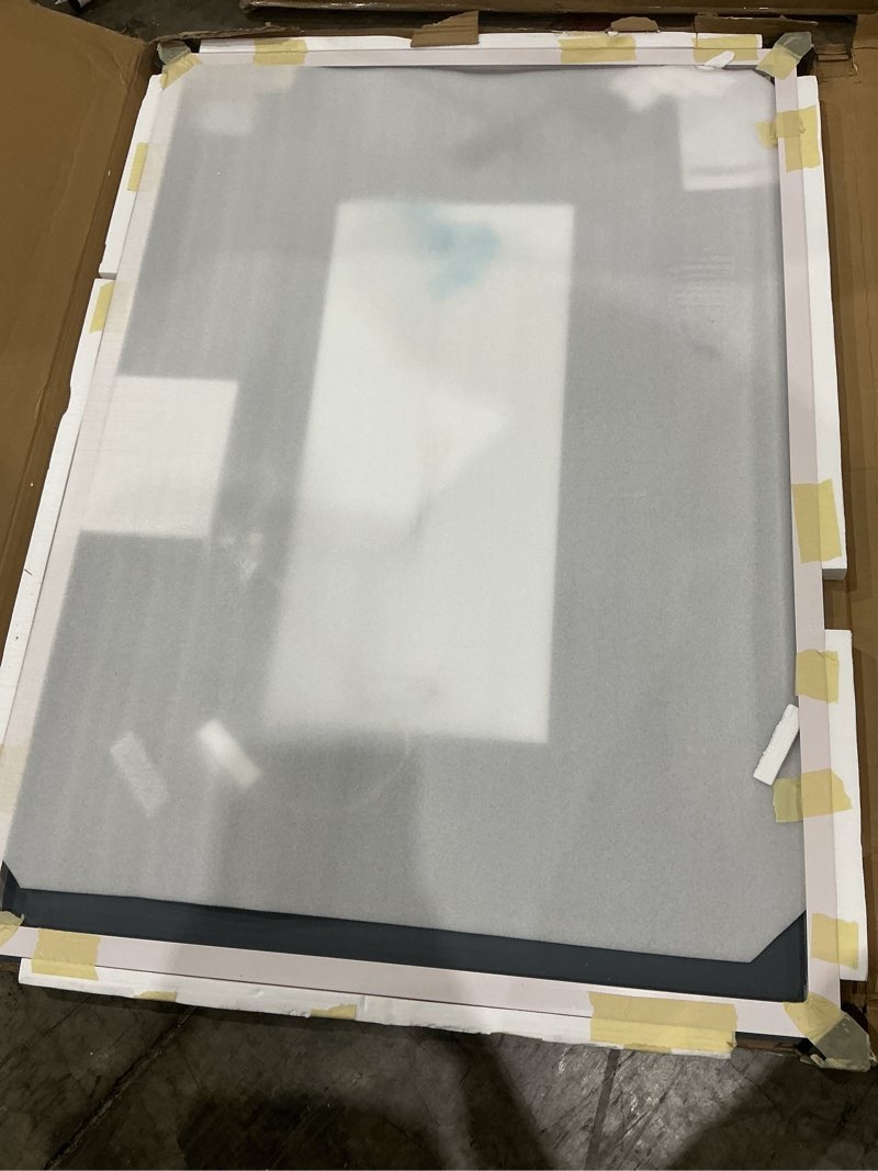 Condition photo showing As Is for led lighted bathroom mirror,size 51” x 40”.