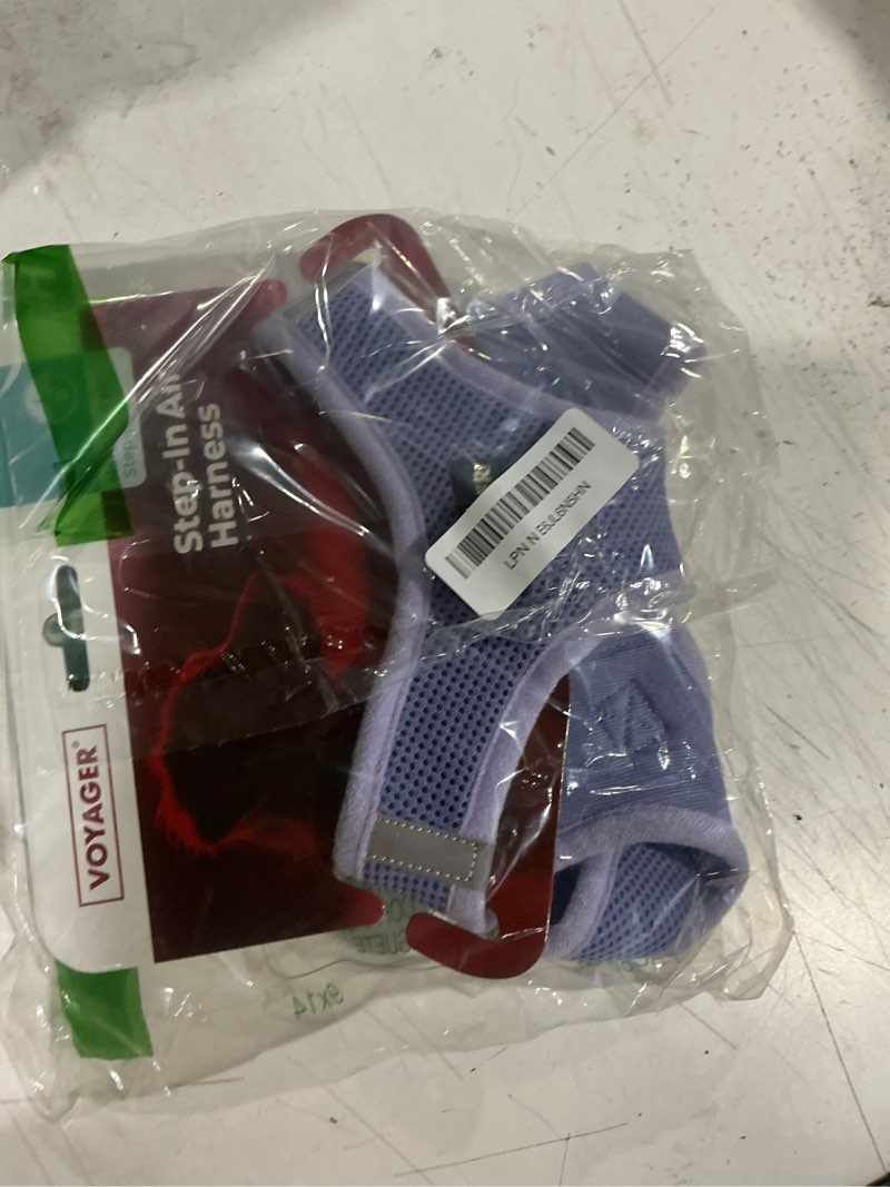 Condition photo showing Good Condition for best pet supplies voyager step-in air harness - all weather mesh, reflective, no pull harness for dogs, cats - secure with hook & loop fastener, buckle, double d-rings - lavender, l harness (lavender) l (chest: 18 - 20.5")