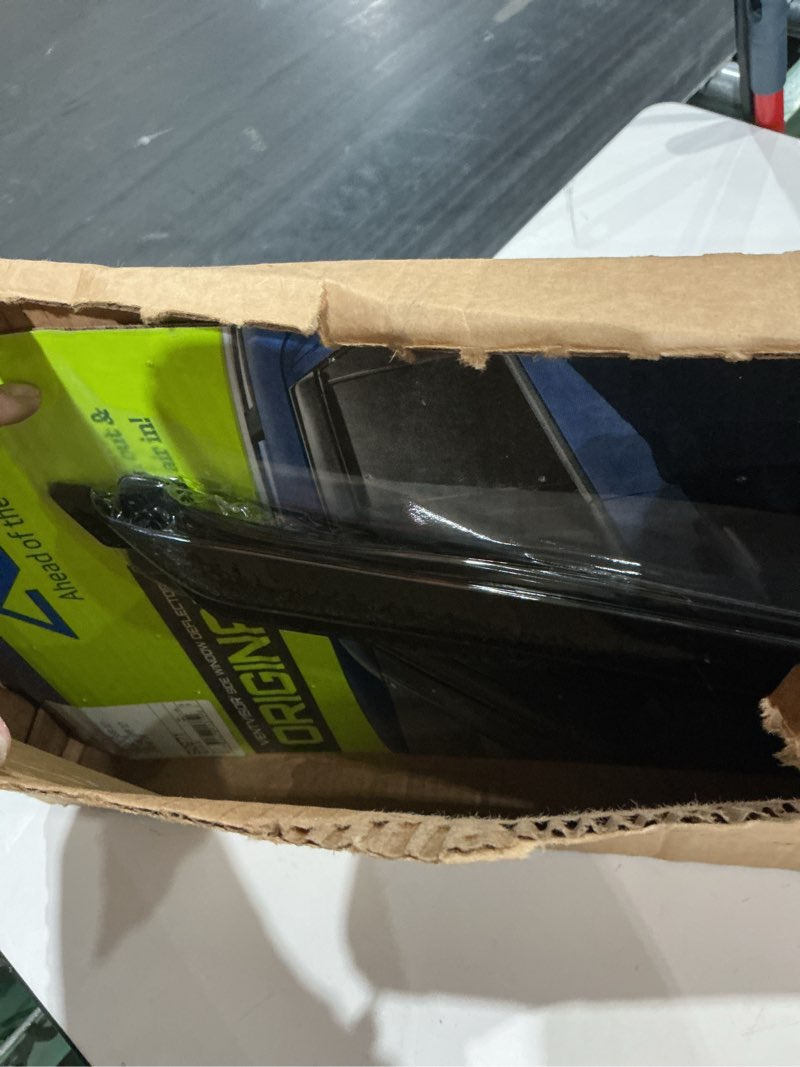 Condition photo showing As Is for auto ventshade [avs] outside mount ventvisor | 2015 - 2023 ford f - 150, 2017 - 2023 ford f - 250/f - 350/f - 450 super duty standard cab- smoke, 2 pc. | 92971 outside mount - smoke