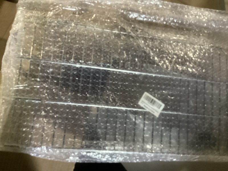 Condition photo showing New/Like New for mixrbbq 27 inch ash pan for chargriller 1224 1324 2121 2222 2727 2828 2929 charcoal grill, fire grate replacement part with 2pcs fire grate hanger, porcelain-coated steel 27" drip pan 27-inch