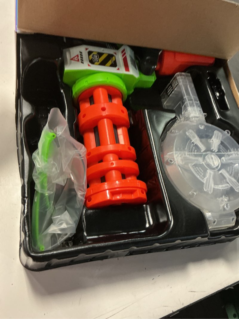 Condition photo showing Good Condition for xshot hyper gel glow motorized gatling blaster with 10,000 gel pellets by zuru, motorized gel blaster outdoor toy for boys and girls, teens and adults aged 14+