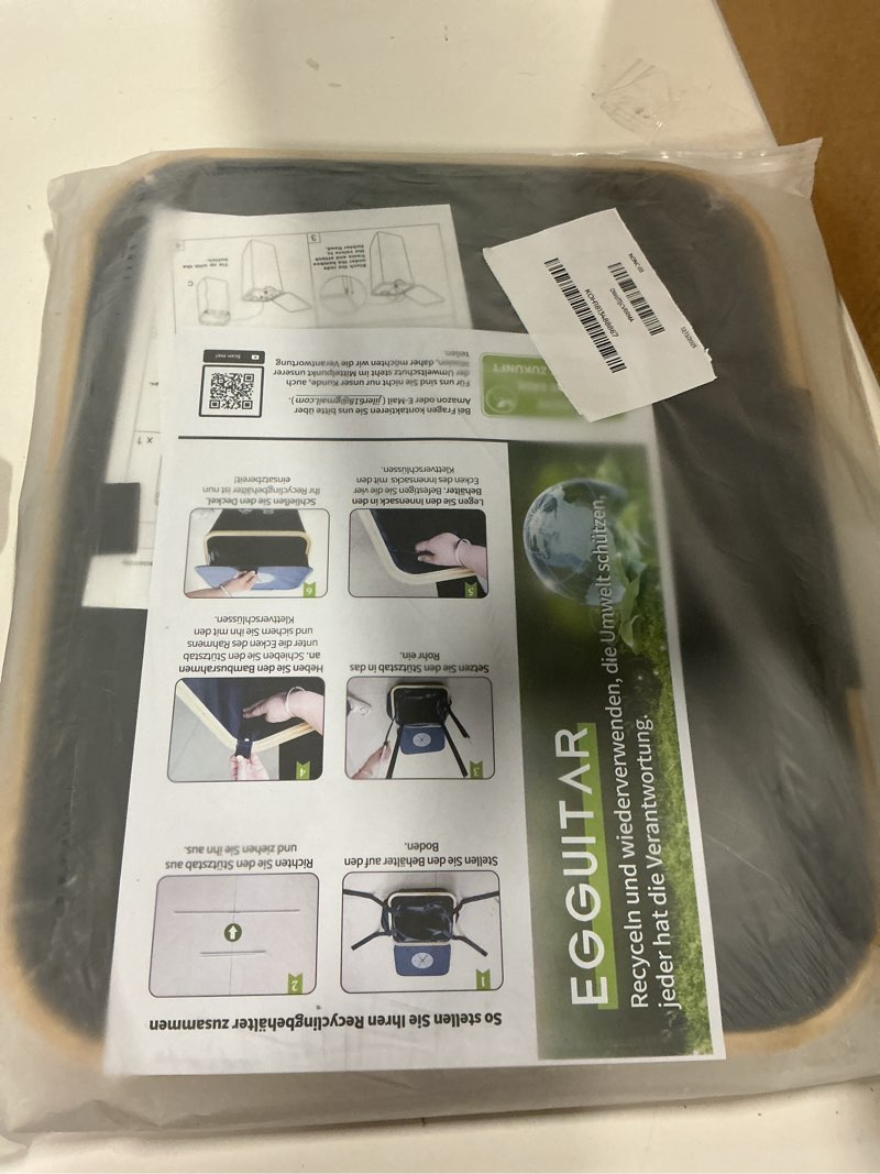 Condition photo showing Good Condition for 100l large-capacity recycling bin with removable bag–ideal for sorting and storing bottles and glass waste. sturdy, durable, and perfect for efficient recycling management.