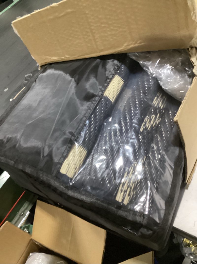 Condition photo showing New/Like New for vaukki similar  to waterproof outdoor rug 5x8, reversible striped patio rug, lightweight plastic straw camping mat, indoor outdoor rv carpet for outsides, patio, camping, balcony, rv and deck, black and beige 5' x 8' (rectangular) black and beige