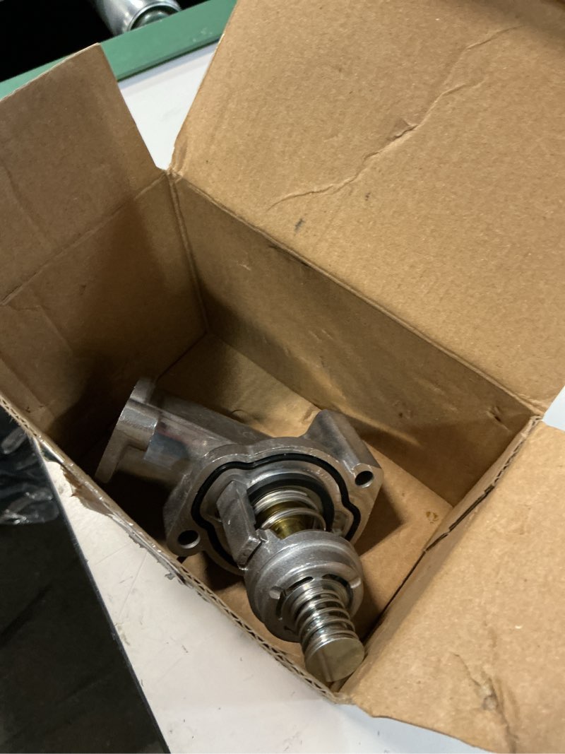 Condition photo showing As Is for mitzone engine coolant thermostat housing assembly compatible with 2016-2022 chevy camaro colorado 2017-2022 gmc canyon 201-2022 cadillac ct5 ct6 ats aluminum