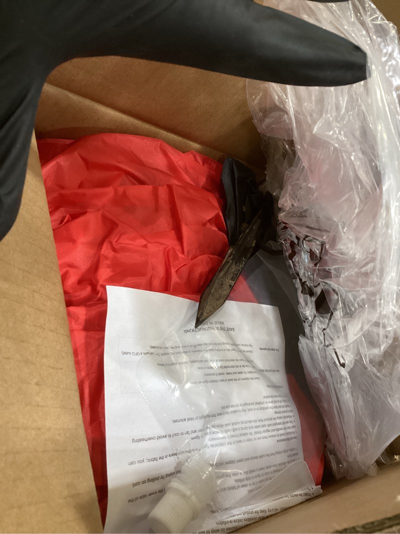 Condition photo showing Good Condition for Christmas Inflatable 9FT Wide Santa Claus Outdoor Decoration with Built-in LED Lights, Christmas Blow Up Yard Decorations, Inflatable Santa Claus Decoration for Indoor?Garden, Lawn 9FT Santa Claus