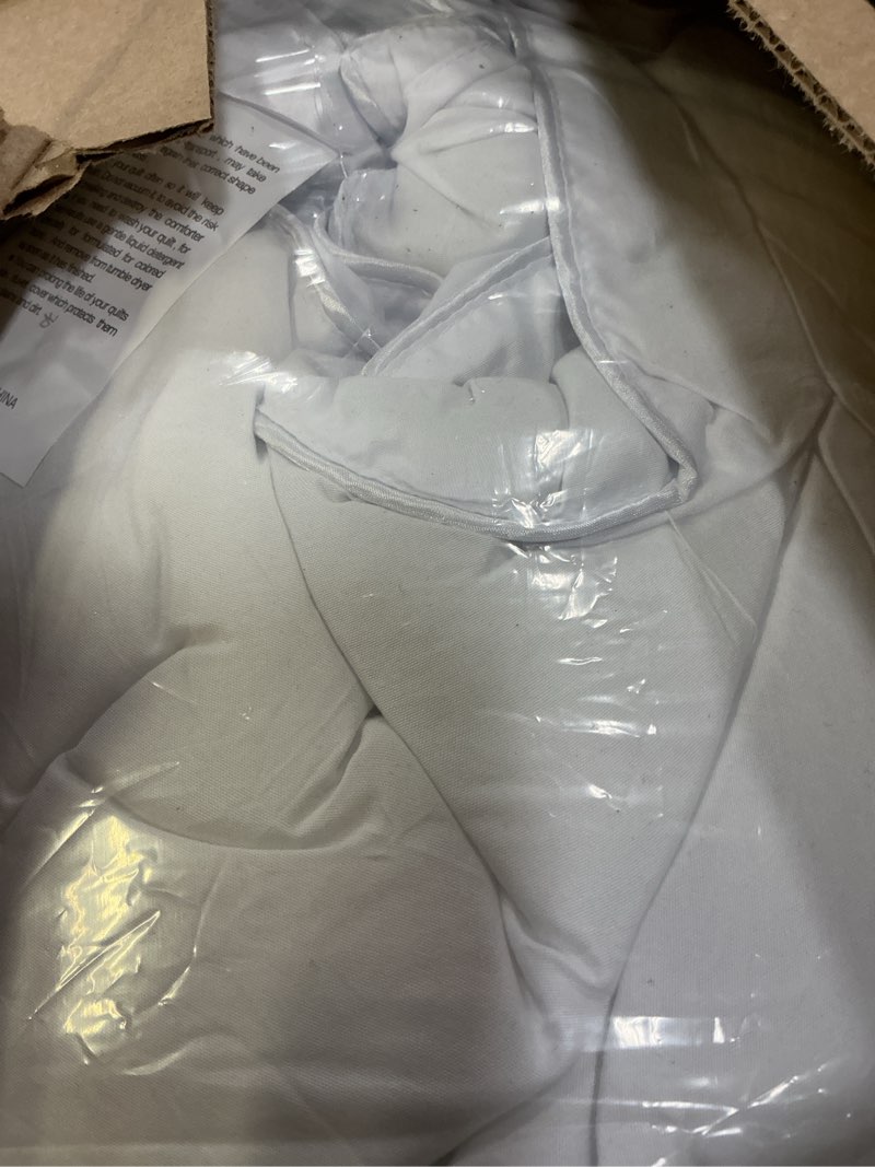 Condition photo showing Good Condition for cozynight down alternative comforter super king comforters duvet insert with corner tabs-breathable-box stitched reversible comforter (white, 120"x120")