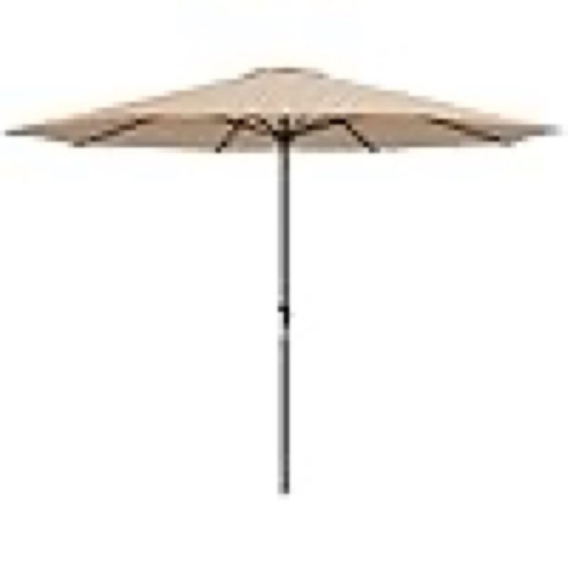 patio umbrella 12 in x 6 ft areshark 12 ft patio umbrella for outdoor, outdoor table umbrella with crank, outdoor patio umbrellas with 8 sturdy ribs, patio umbrellas for market, garden, pool (beige)