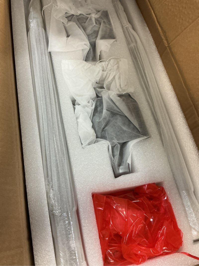 Condition photo showing New/Like New for 2-light modern wall sconce titanium black metal with clear class crystal vanity wall sconce lighting for bedroom living room bathroom light fixtures set of 2