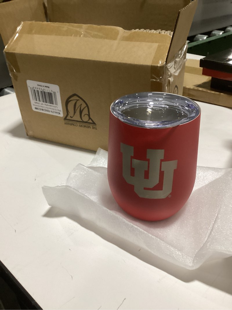 The Memory Company Officially Licensed 2-Pack SS Stemless Wine Tumblers Home/Away, University of Uta