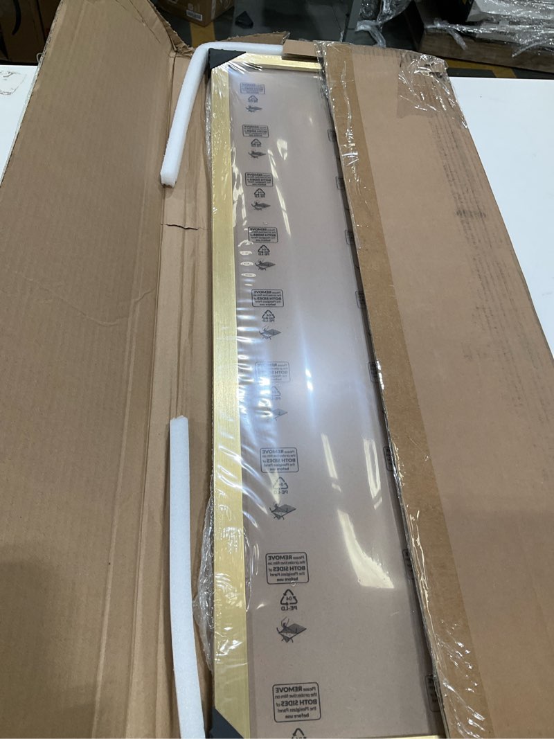Condition photo showing Good Condition for 10x30 frame gold, modern 30x10 picture poster frame, horizontal vertical hanging, ornate 10 by 30 gallery family concert portrait photo frame anniversary/birthday/wedding/thank you/christmas gift gold 10x30in