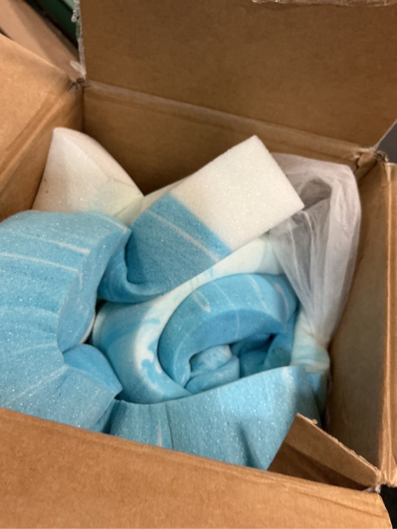 Condition photo showing Good Condition for novilla memory foam mattress topper twin - 2 inch cooling gel infused memory foam | slow-rebound pressure relief | certipur certified | comfort for sleeper sofa, rv, camper, dorm room 2 inch blue twin