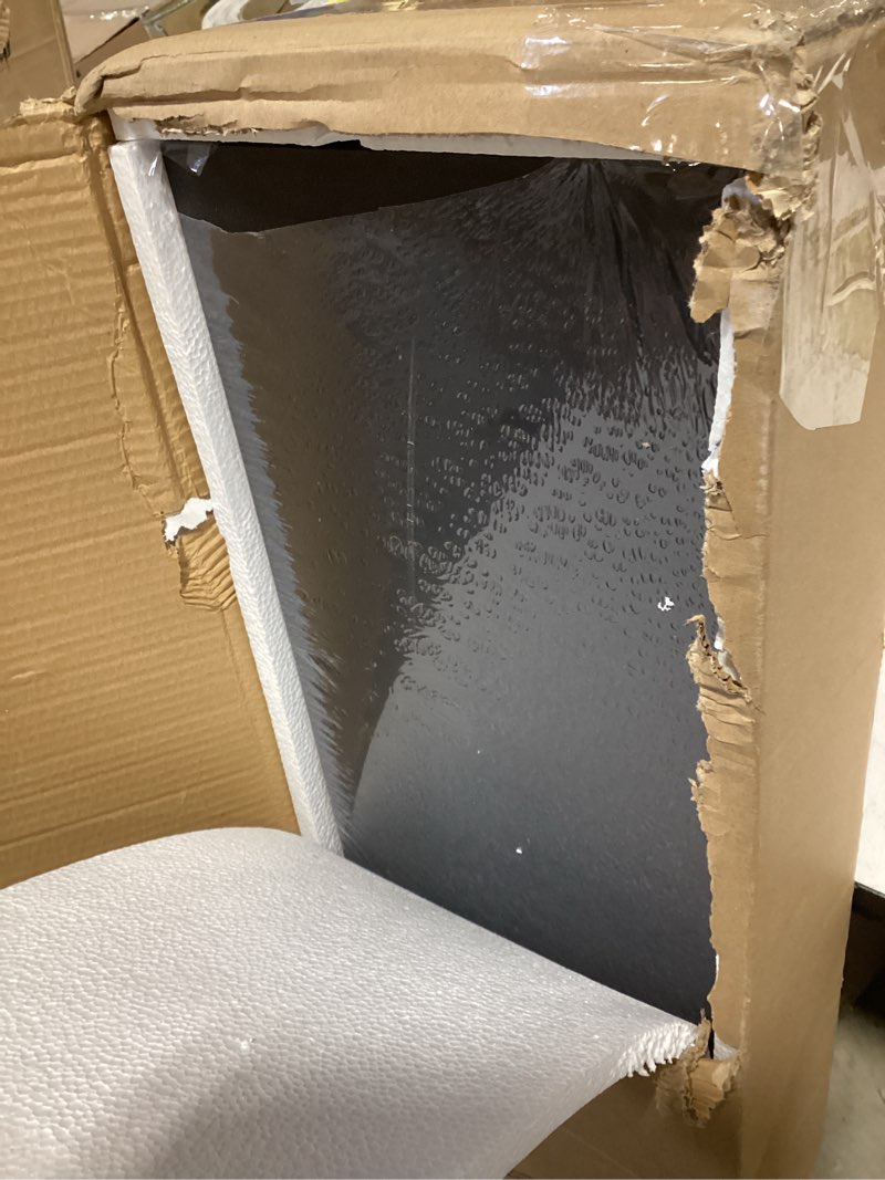 Condition photo showing As Is for BAMEOS Floating Shelves, Black Wall Mounted Wooden Shelves with Invisible Brackets Set of 2,47 x 9 47x9 Black