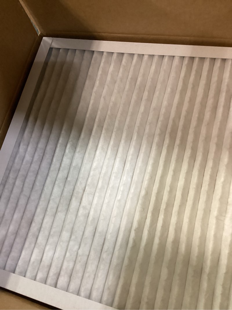 Condition photo showing Good Condition for amazon basics 20x20x1 air filter 6-pack, merv 11 ac furnace filters, dust, pet, allergy control, electrostatic (actual size: 19.75 x 19.75 x .75)
