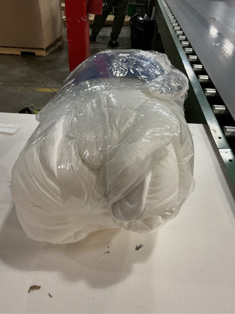 Condition photo showing Good Condition for Cloud-Like Queen Mattress Topper - 100% Cotton Top Mattress Pad for Back Pain Relief - Breathable & Naturally Cooling for Hot Sleepers, White White Queen