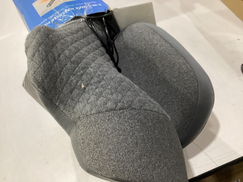 Condition photo showing Good Condition for 3-in-1 neck massager pillow - pillow massage neck hump with heat,vibration,air traction,cervical massager for pain relief hump corrector,women's day gifts dark gray