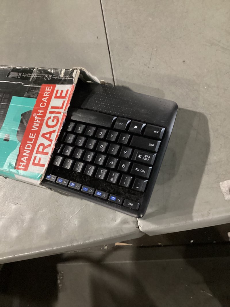 Condition photo showing As Is for Logitech MK345 Wireless Keyboard and Mouse Combo with Palm Rest, 2.4 GHz USB Receiver, Compatible with PC, Laptop, Black Combo 1 Pack