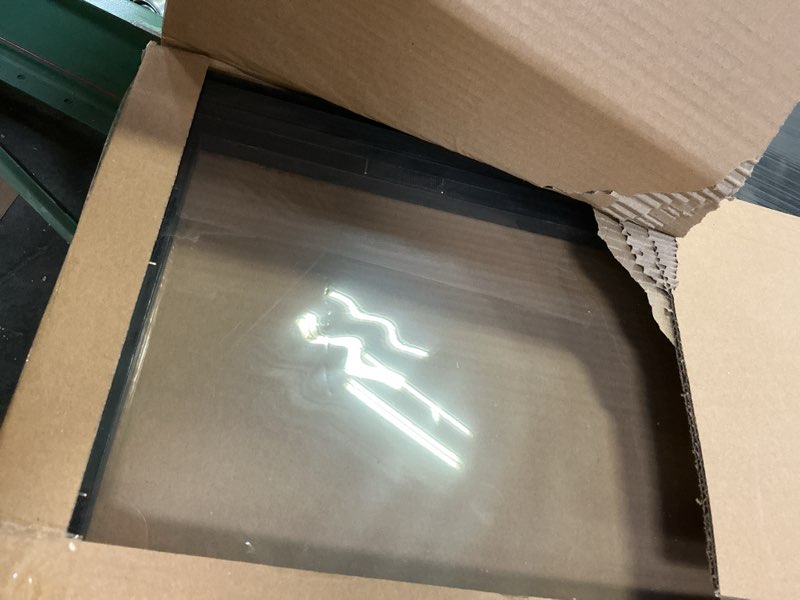 Condition photo showing New/Like New for Abtgt 18x24 Canvas Floating Frame with 0.9" Deep, Black Floater Frame for Canvas Paintings with Adhesive, Vertical or Horizontal Wall Art frame for Prints Oil Painting Diamond Decor, 1 Pack. Black 18x24