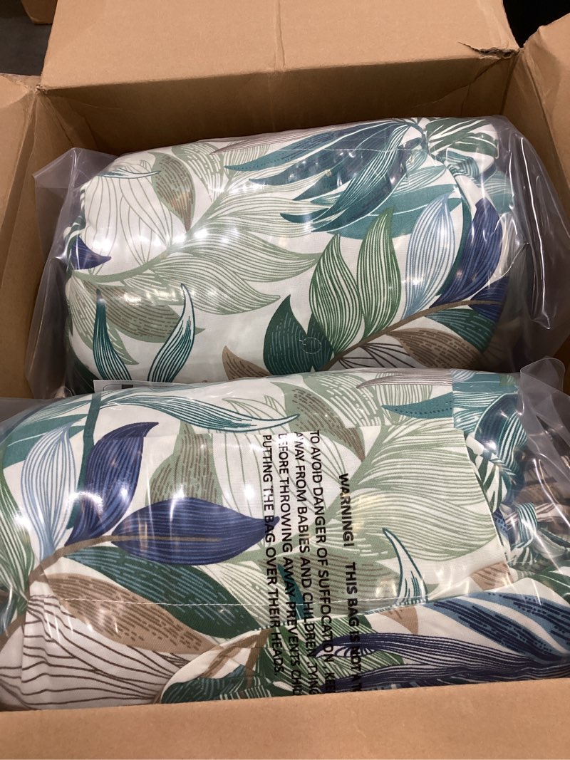 Condition photo showing Good Condition for dytxiii outdoor high back chair cushions set of 2, water repellent tufted rocking seat cushions replacement 44 x 22 inch, seat & back chair pads for patio, balcony and indoor use -lush leaf green