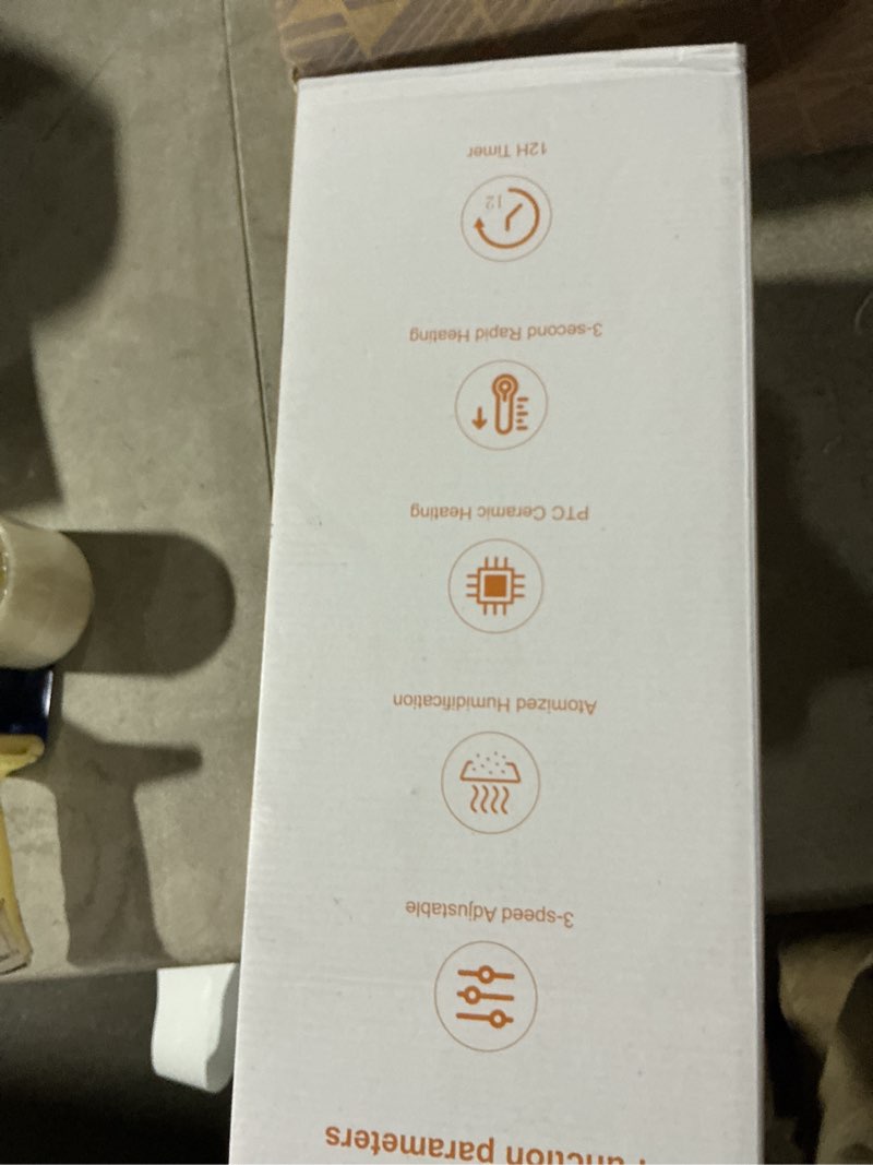 Condition photo showing Good Condition for Space Heaters for Indoor Use, Staholz Portable Space Heater with Humidifier/Ambient Light, Family-Safe Electric Heaters with Thermostat,12H Timer,70° Oscillation,Ultra-Quiet for Home Office(GD) Gold