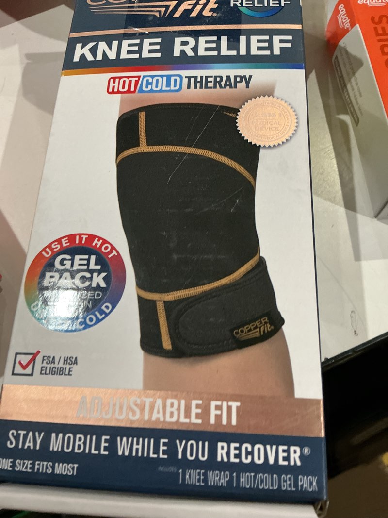 Condition photo showing Good Condition for copper fit® rapid relief knee wrap | adjustable | hot & cold therapy gel pack