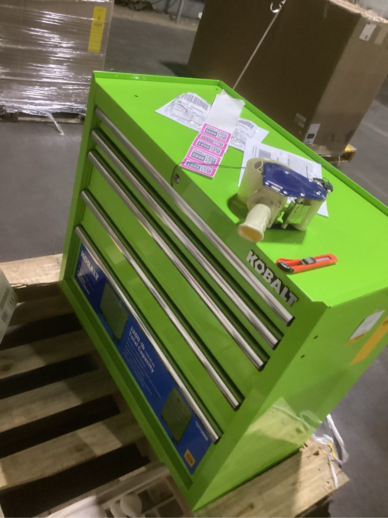 Kobalt 26.7-in W x 33-in H 4-Drawer Steel Rolling Tool Cabinet (Green)