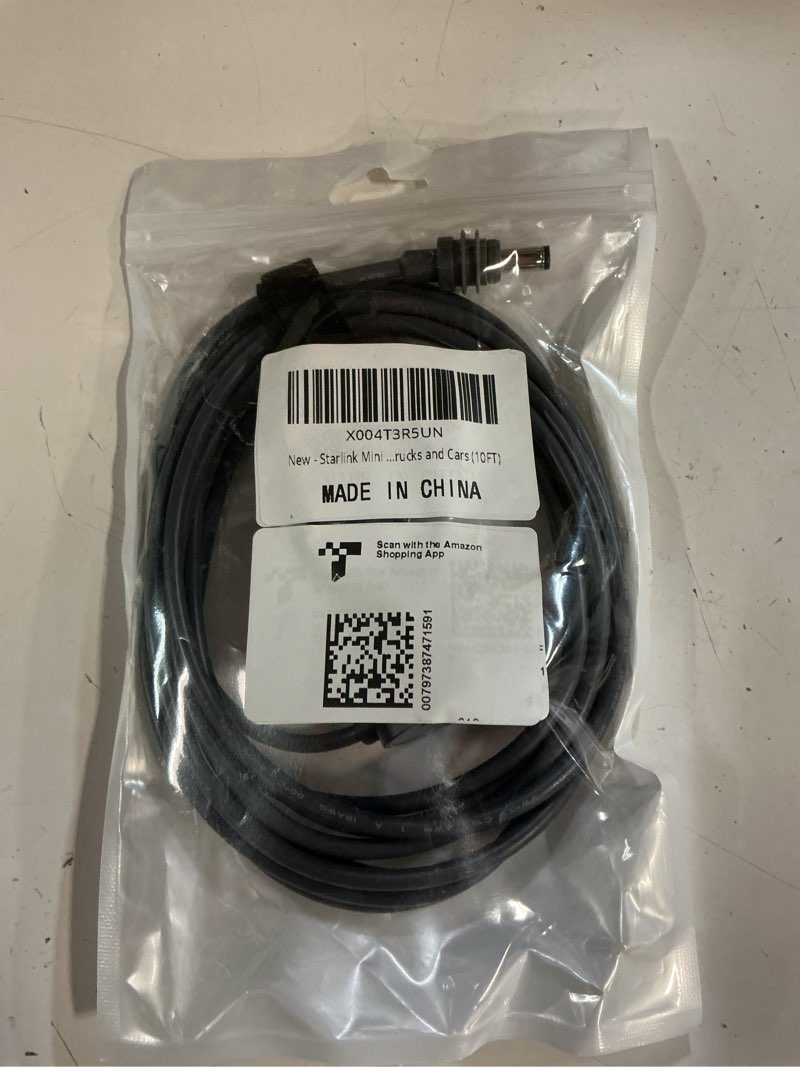 Condition photo showing New/Like New for starlink mini cable, 3 in 1 starlink mini car charger dc power cable+ cigarette lighter adapter 12v-48v with digital display, durable usb c pd 40w and usb a 35w ports for trucks and cars (10ft)