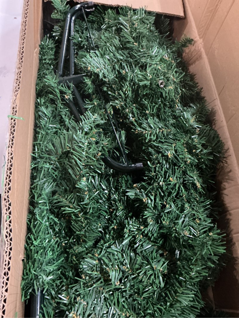 Condition photo showing As Is for Tuanse 6 ft Lighted Eid Ramadan Moon Crescent Artificial Tree with Star String LED Outdoor Decoration Muslim Islamic Crescent Artificial for Eid Ramadan Party Decoration Garden Home Decor 6ft