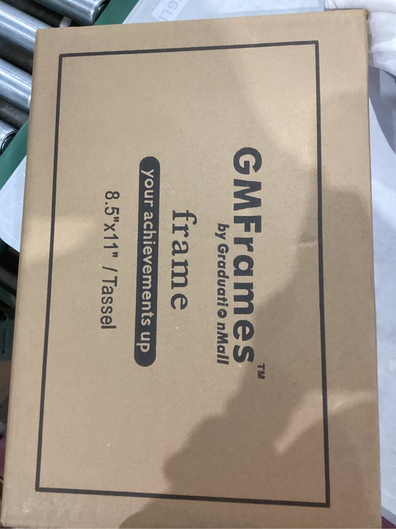 Condition photo showing New/Like New for GraduationMall 11x17 Black Wood Diploma Frame with Tassel Holder for 8.5x11 Certificate Document,Real Glass,Black over Gold Mat Black With Gold Trim Diploma + Tassel