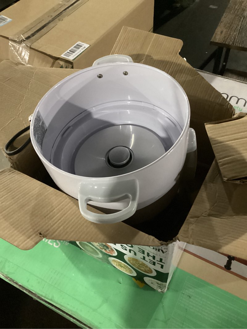 Condition photo showing As Is for AROMA® 14-Cup (Cooked) / 3Qt. Select Stainless® Rice & Grain Cooker  White  New  ARC-757-1SG