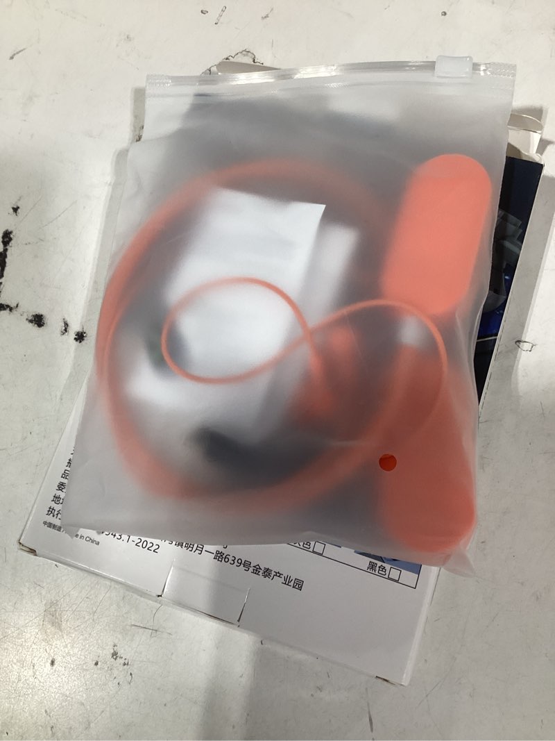 Condition photo showing New/Like New for wireless neckband earphones with led bt5.3 20h play time water resistant noise cancelling for sports and gaming (orange)