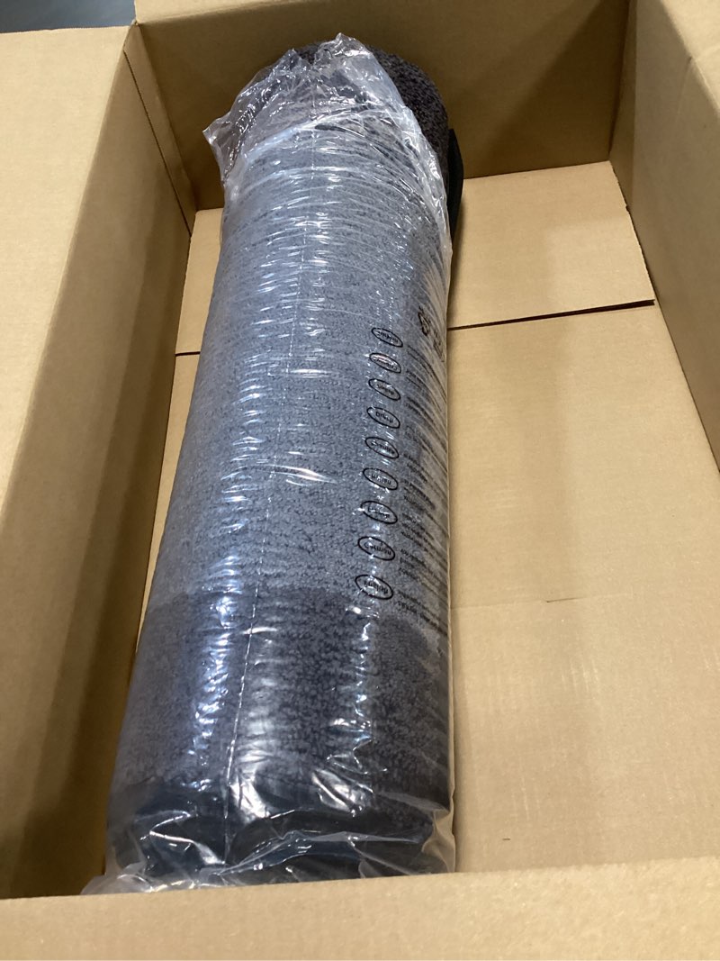 Condition photo showing Good Condition for Machine Washable Kitchen Rug 24" x 96", Non Slip Kitchen Mat for Floor, Absorbent Entrance Runner Rug for Bedroom, Hallway, Bathroom, Door (Roll Packing) 24" x 96" Charcoal