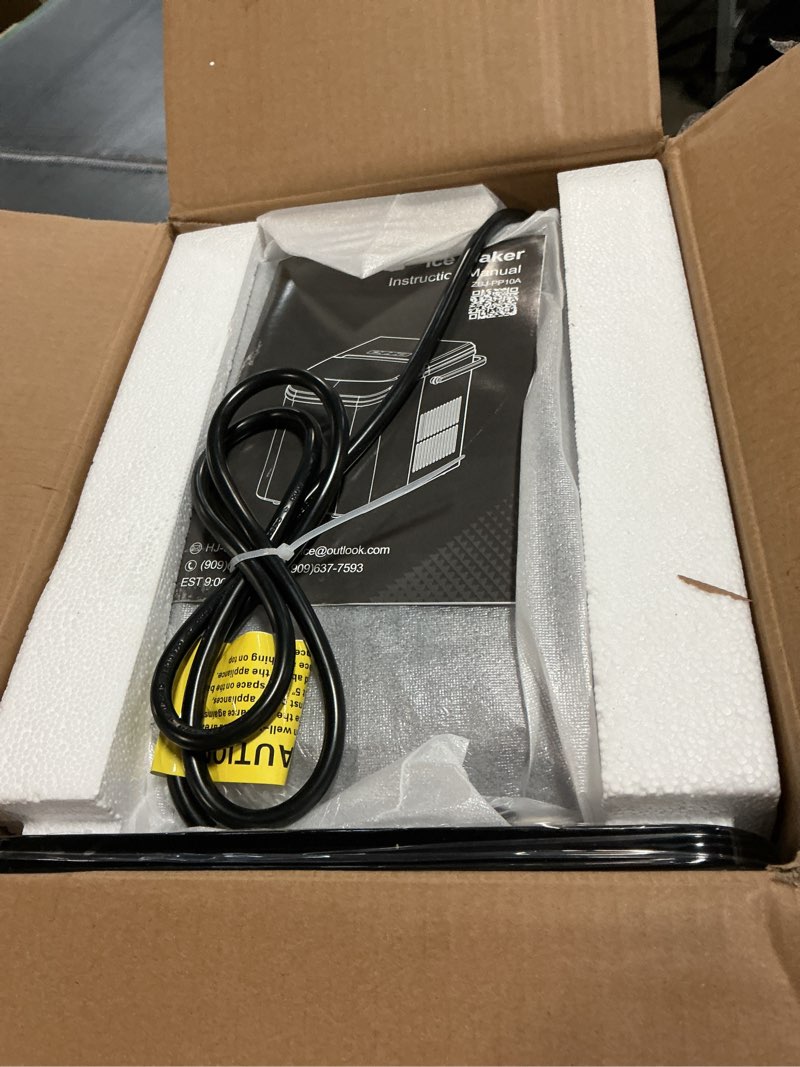 Condition photo showing New/Like New for concetta zbj-pp10a-bk-hj portable ice maker machine, 26.5 lb/day ice, two ice