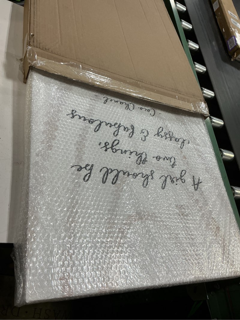 Condition photo showing New/Like New for stupell industries 'classy & fabulous fashion quote', canvas art, 24 x 30 inches, easy to hang and sturdy, made in usa, by amanda greenwood wrapped canvas (1.5"d) classy fabulous quote 30"l x 24"w