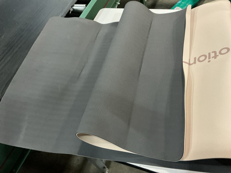 Condition photo showing As Is for thick and wide tpe yoga mat, anti-slip, shock-absorbing, soundproof, skipping rope mat,