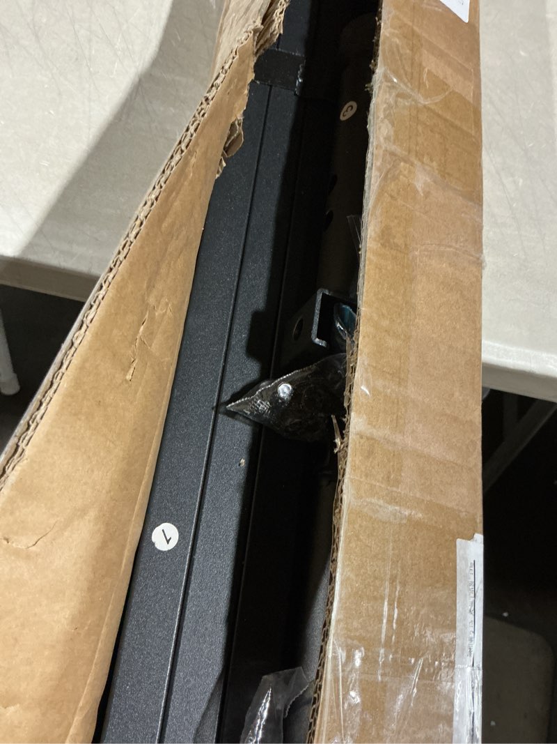 Condition photo showing As Is for bed slats center support system - 3 cross rails and 6 adjustable legs,replacement support legs for full,queen and king,california king metal/wood/upholstered bed