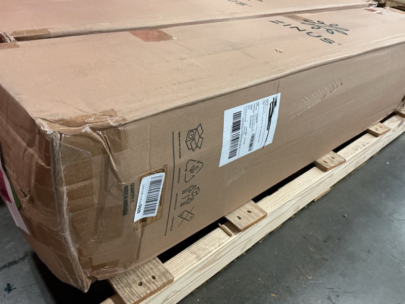 Condition photo showing New/Like New for zinus 12 inch green tea essential memory foam mattress [new version], queen, fiberglass free, medium feel, breathable airflow memory foam, certified safe foams & fabric, mattress in a box white queen 12" new small box