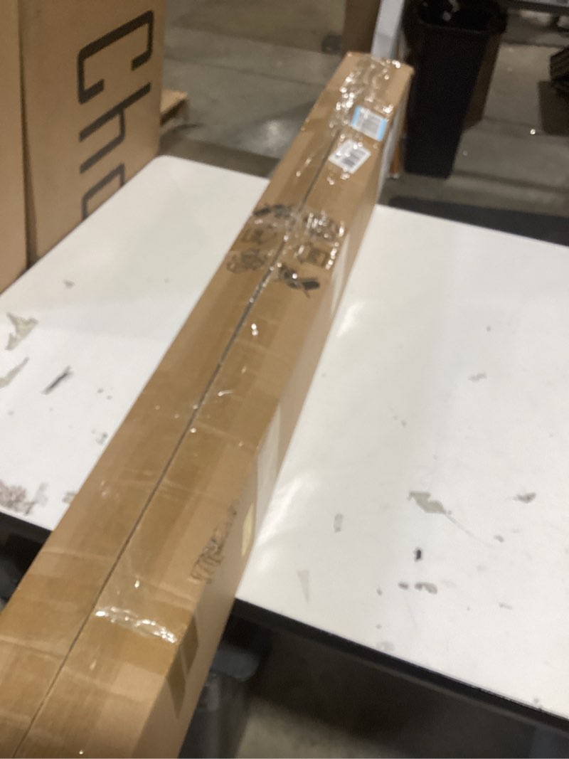 Condition photo showing New/Like New for yisdesign 51" 36w wood led linear pendant light fixture led dining room light dimmable hanging light