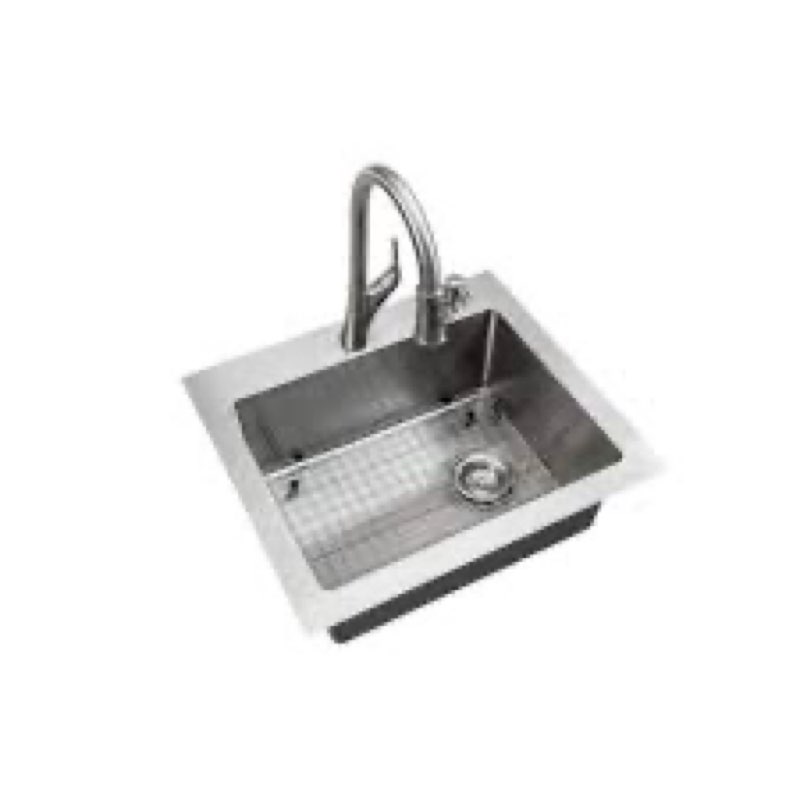 Glacier Bay Dolancourt Tight Radius 25 in. Drop-In Single Bowl 18G