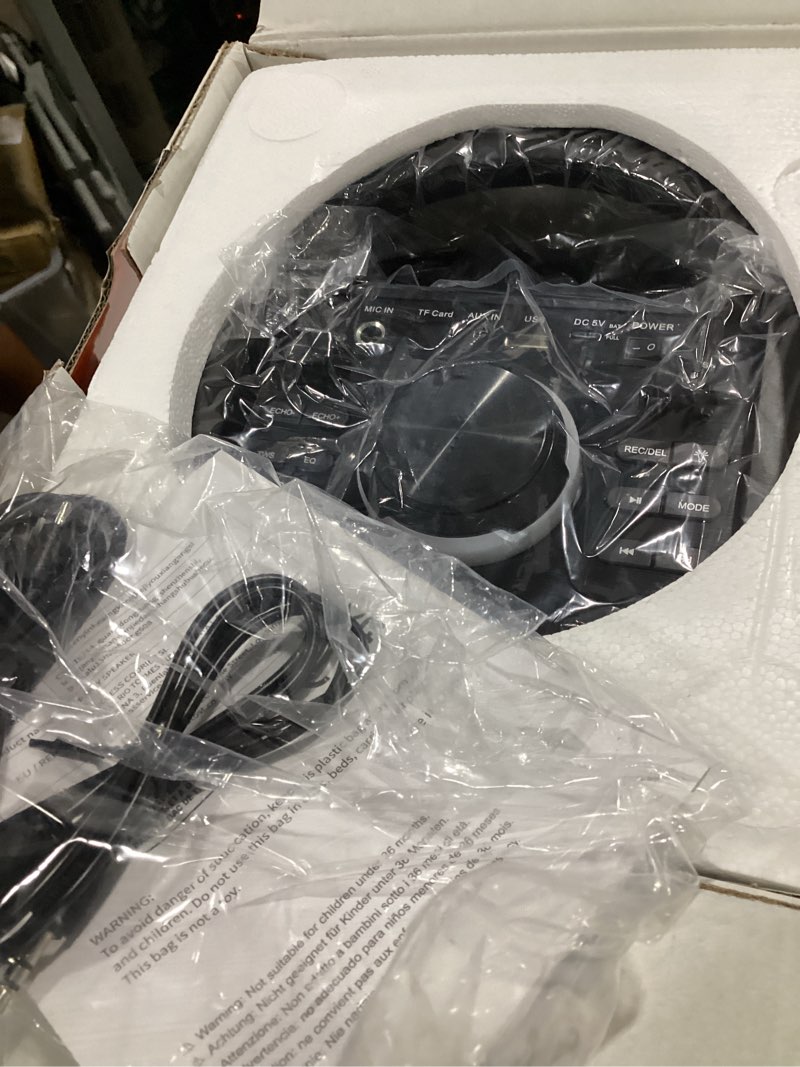 Condition photo showing Good Condition for portable bluetooth speaker 100w big powerful loud wireless party boombox | stereo sound, deep bass, bluetooth 5.0, tws pairing, large home speakers with subwoofer, rgb lights, for outdoor events black