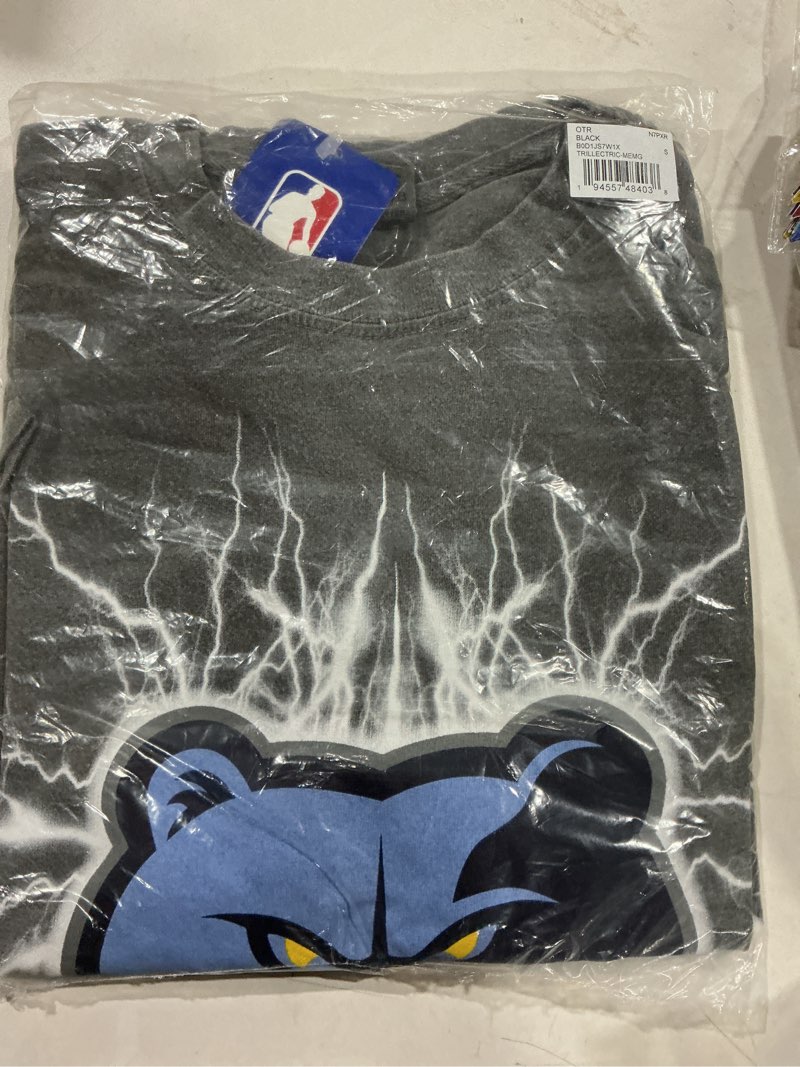 Condition photo showing Good Condition for Blue 84 NBA Unisex-Adult NBA Officially Licensed T-Shirt Ringspun Electric Black Memphis Grizzlies Small Black
