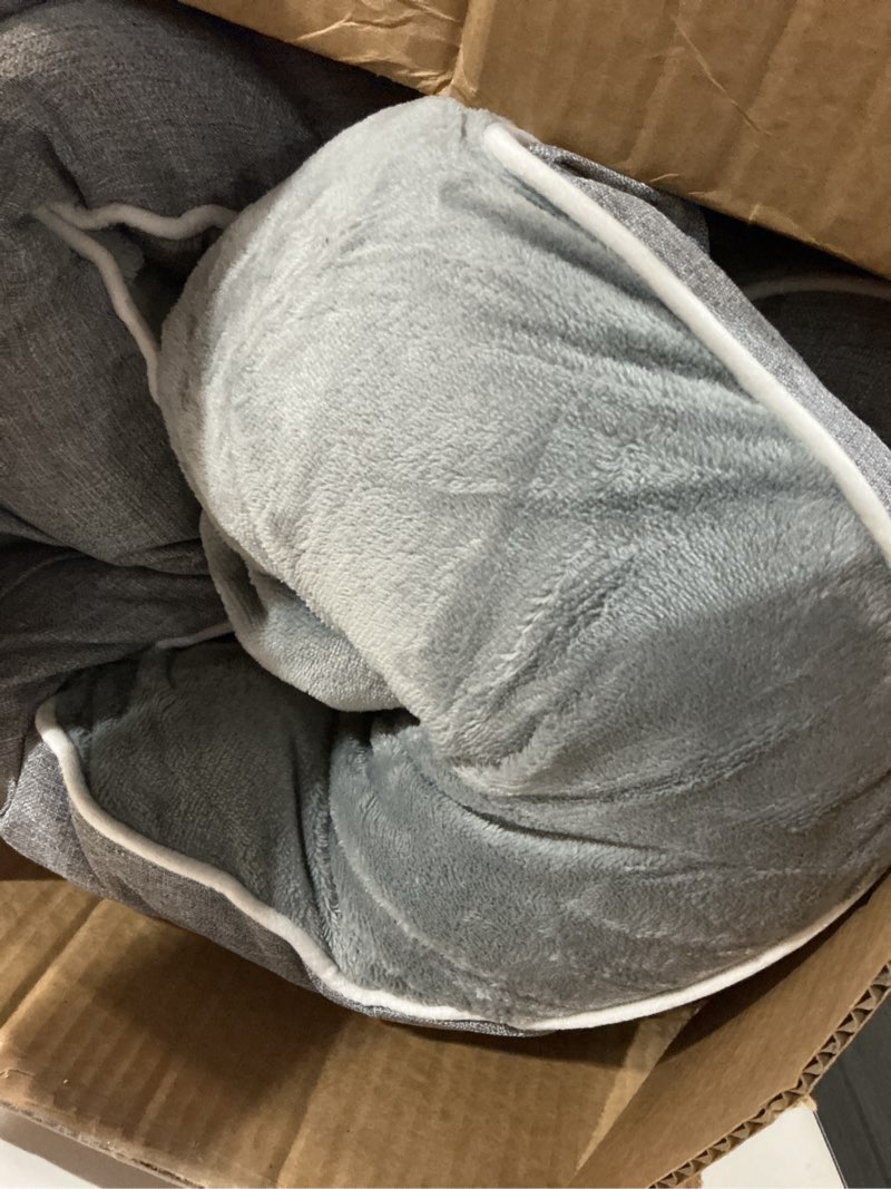 Condition photo showing Good Condition for eheyciga orthopedic dog beds for large dogs, waterproof memory foam large dog bed with sides, non-slip bottom and egg-crate foam pet couch bed with washable removable cover, grey 41.0"l x 27.0"w x 6.5"th grey