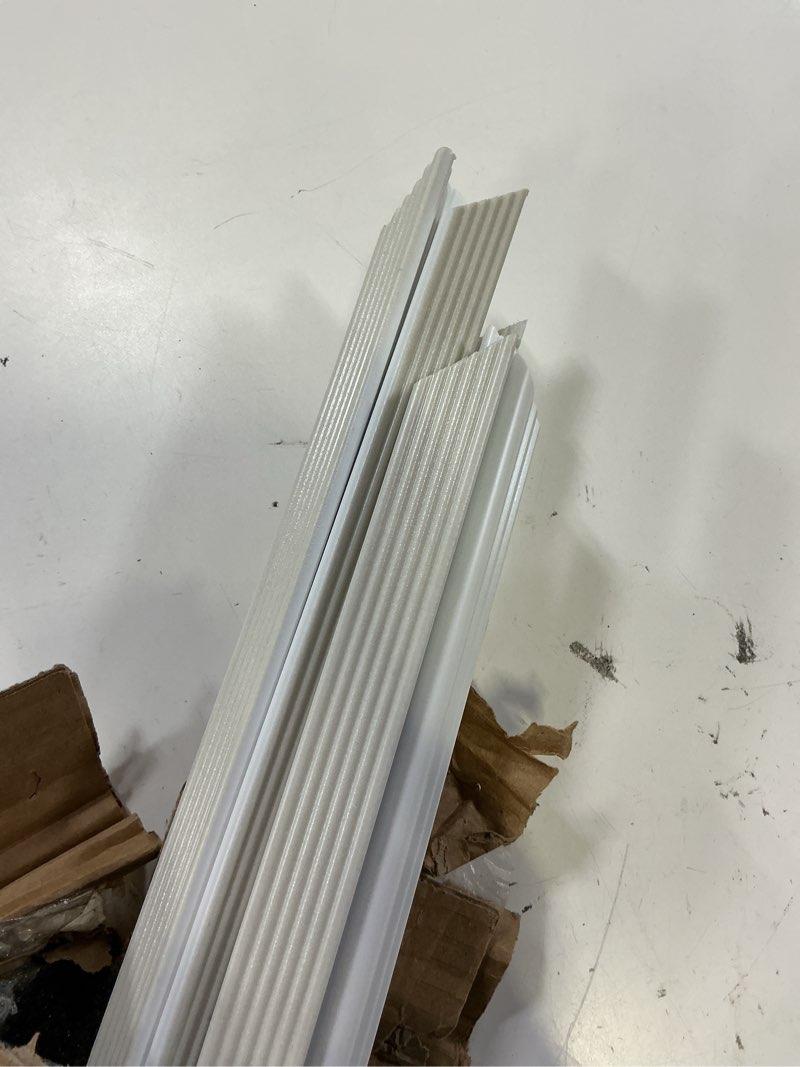 Condition photo showing As Is for birdeco wall molding kit, pre-cut wainscoting panels, ready to assemble moulding trim for accent interior decor, easy install for living room, bedroom, corridor & office | total 9 frames