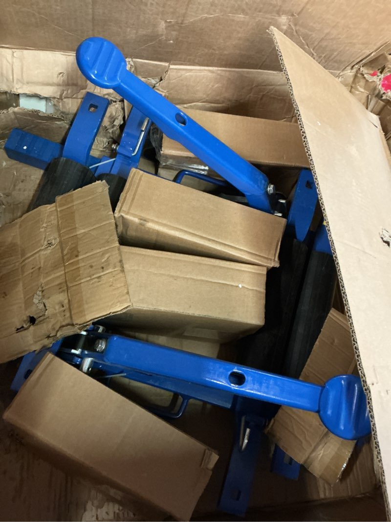Condition photo showing As Is for 4 PCS Car Dolly with Tire Jack, Car Wheel Dolly for Vehicle Positioning, 6000 LBS Capacity Car Dolly Set of 4 for Auto Repair Moving