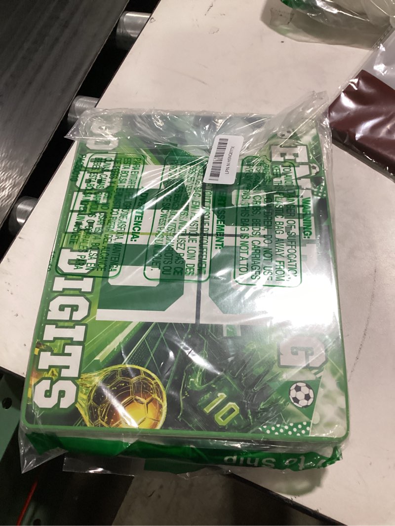 Mpanwen 10th Birthday Decorations for Boys, 174Pcs Green Soccer 10 Party Decor Supplies for Boy 10th